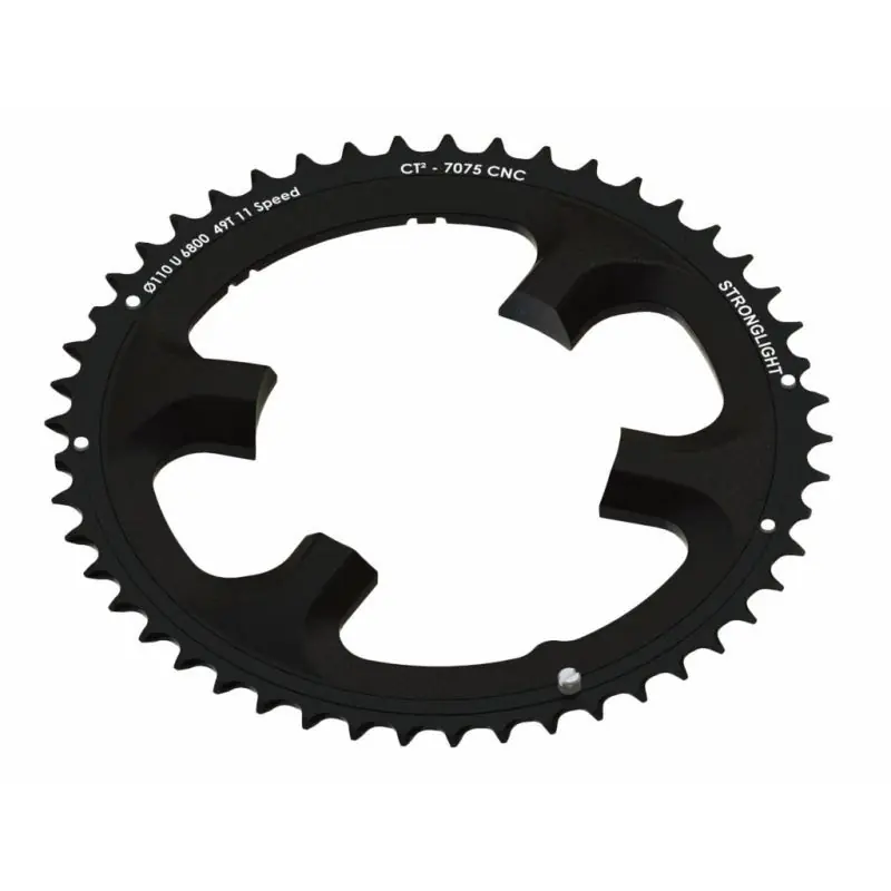 Plato Stronglight Shimano Ultegra FC-6800/DI2 Aluminio 11v Exterior Negro