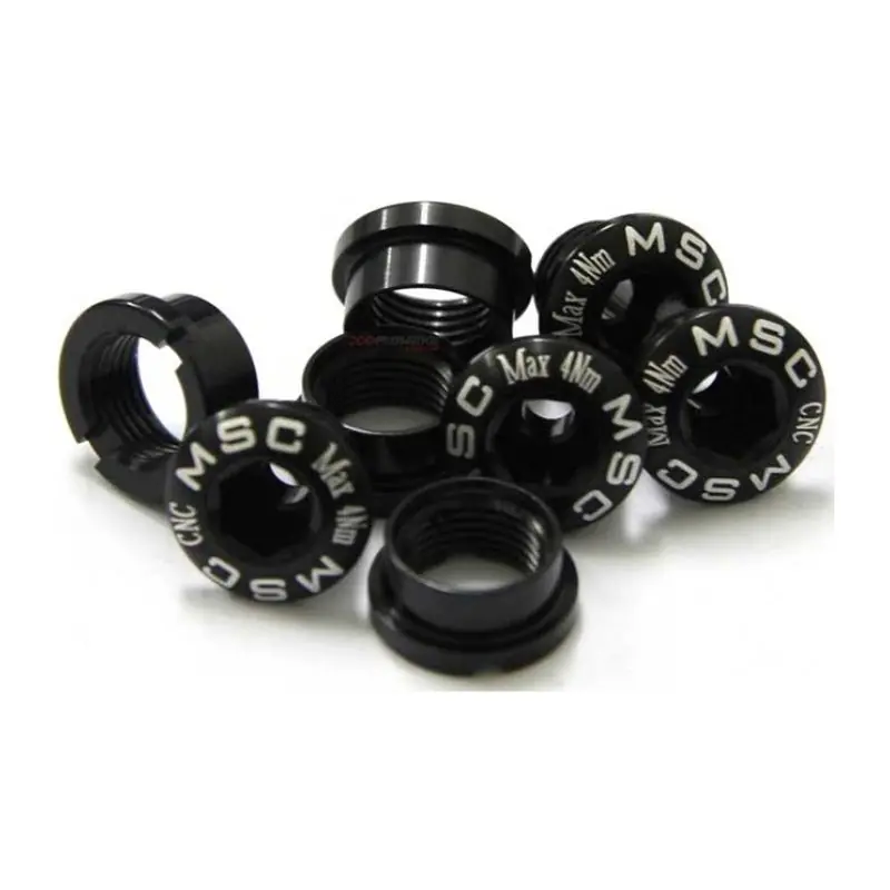 Kit Tornillos Stronglight Plato Doble MTB 4 Brazos Negro