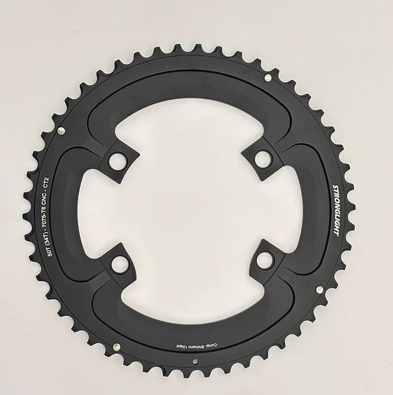 Plato Stronglight Shimano Dura-Ace FC-R9200 2x12v Aluminio Negro