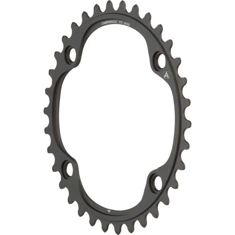 Plato Campagnolo Super Record 4 Brazos Negro