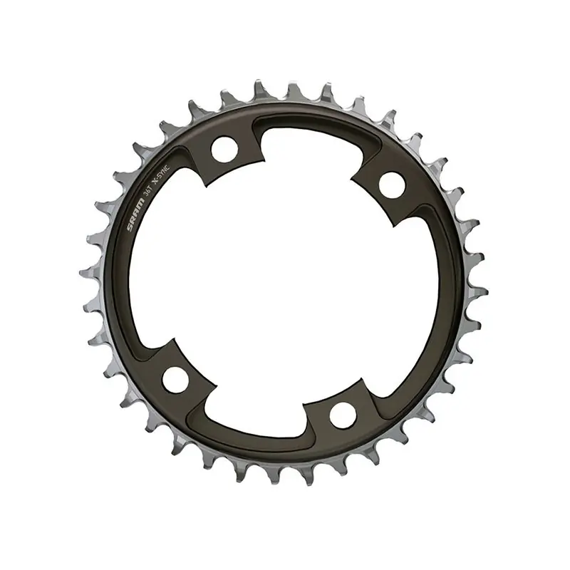Plato Sram X-Sync Carretera 107 Bcd 12v Negro
