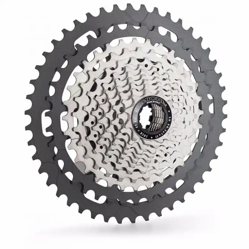 Casete Miche XM 11v Shimano Aluminio Gris/Plata