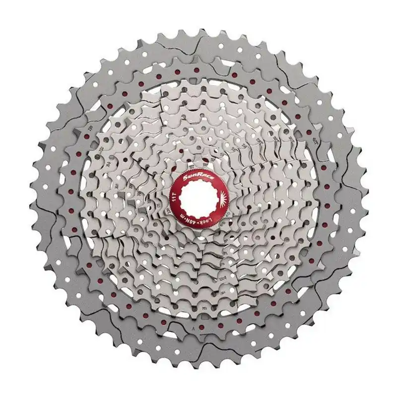 Casete Sunrace CSMX80 11v Shimano HG Aluminio/Acero Plata