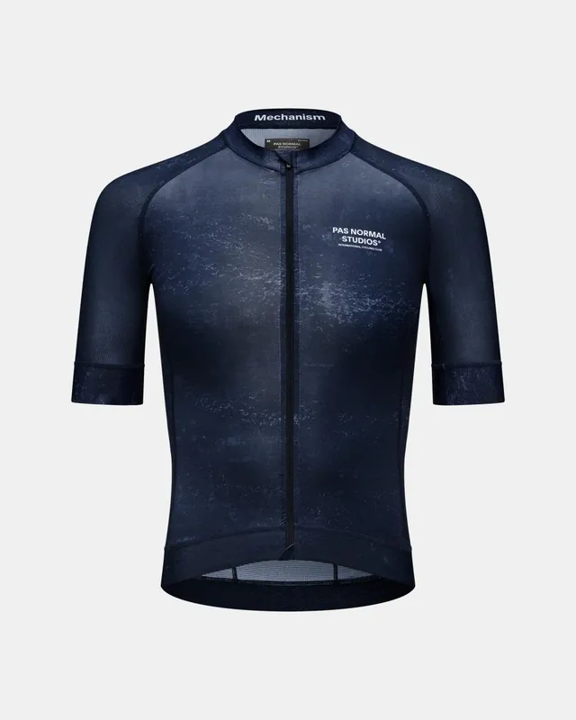 Maillot Manga Corta Pas Normal Studios Mechanism Hombre AOP Indigo