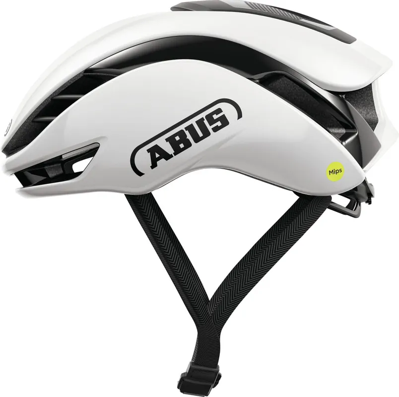 Abus GameChanger 2.0 Casco Carretera Mips Round Fit Shiny White