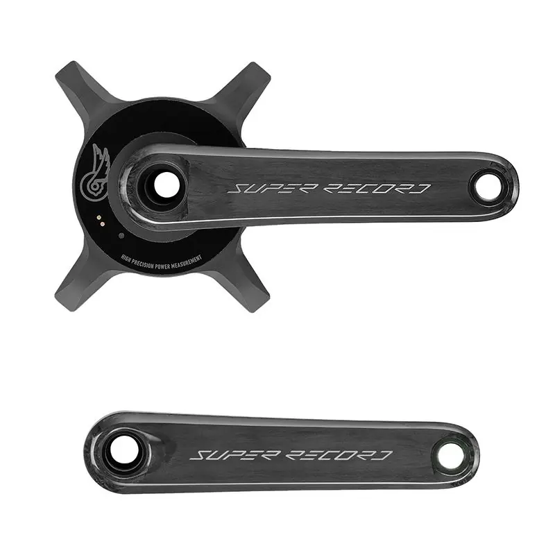 Juego Bielas Potenciómetro Campagnolo Super Record 2x13v Carbono 172.5mm Negro