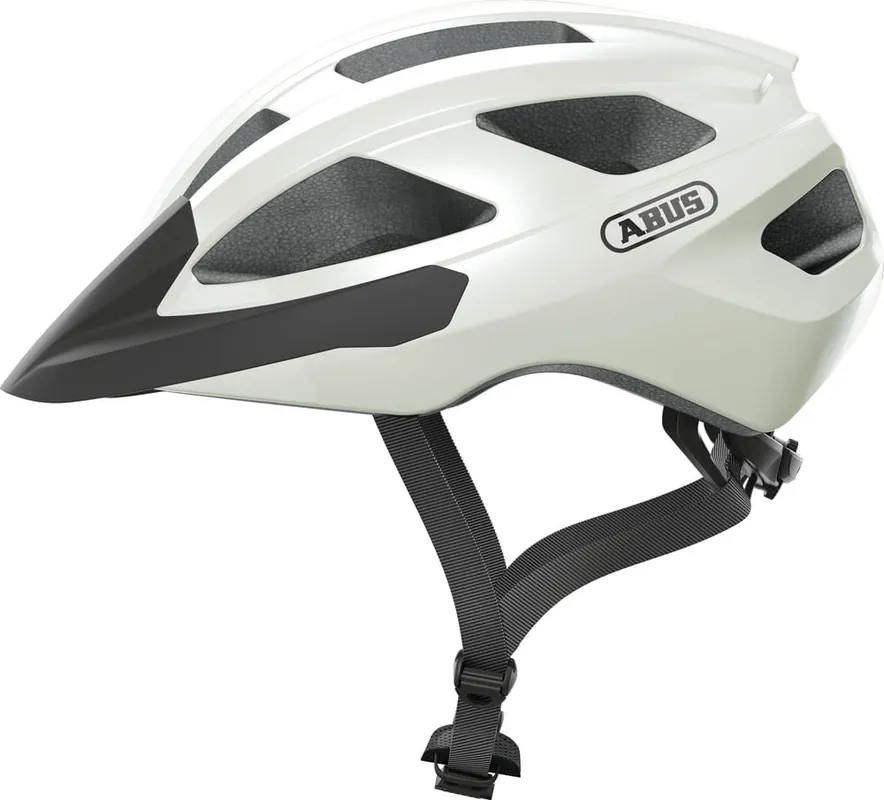 Abus Macator Casco Carretera Pearl White