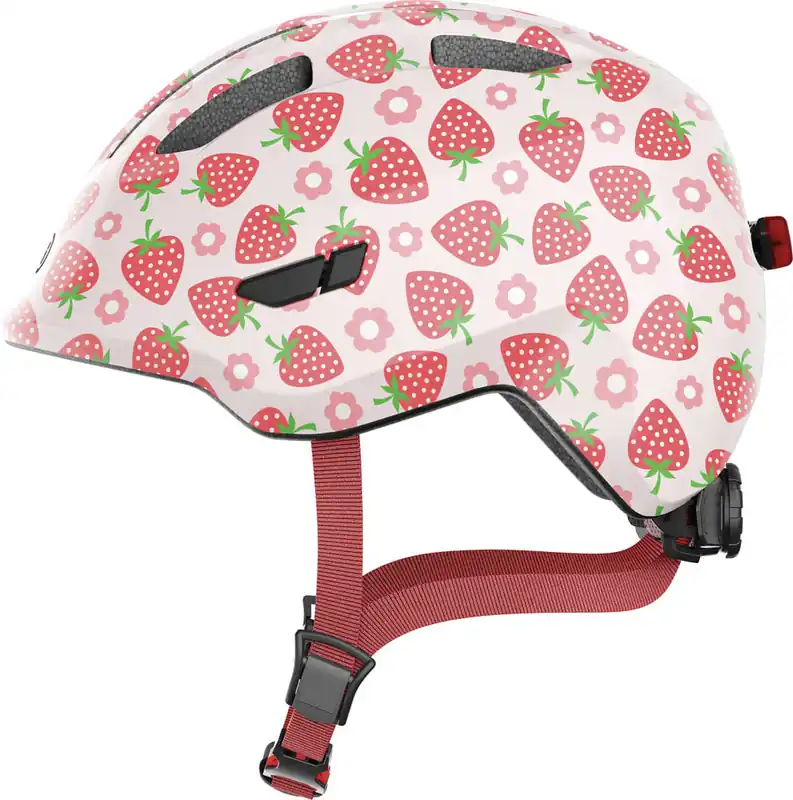 Abus Smiley 3.0 LED Casco Niños Rose Strawberry