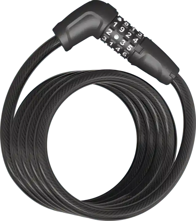 Abus Candado Cable/Combinación Tresor 6512C/180 Negro