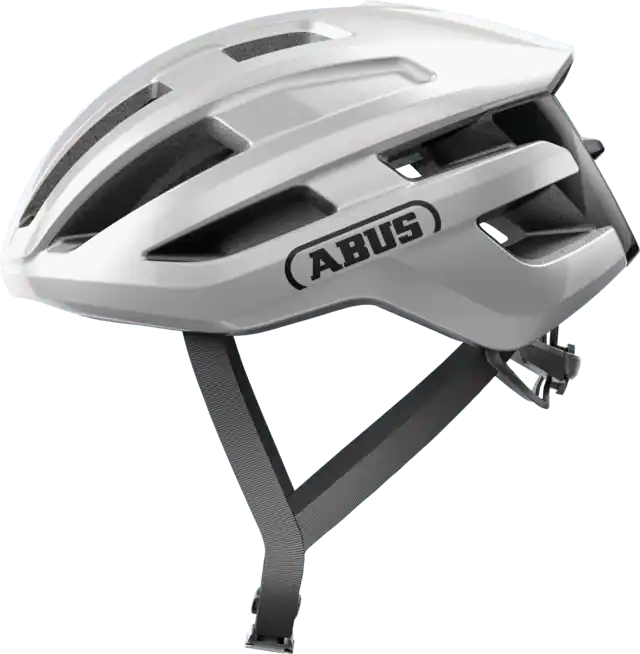 Abus Powerdome Casco Carretera Gleam Silver