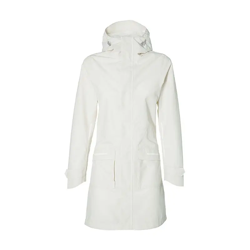 Parka Impermeable Basil Mosse Mujer Blanco