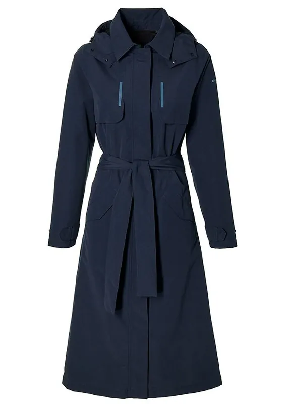 Gabardina Basil Mosse Mujer Azul
