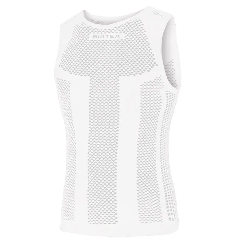 Camiseta Interior Biotex Piuma Sin Costuras Malla Blanco