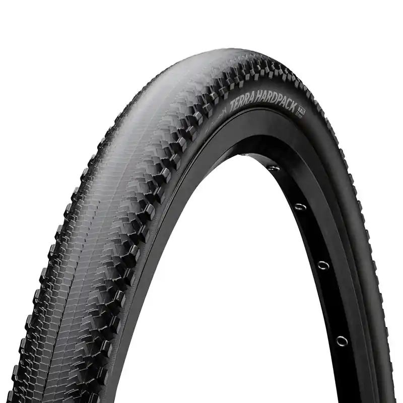 Cubierta Continental Terra Hardpack Shieldwall Plegable Negro