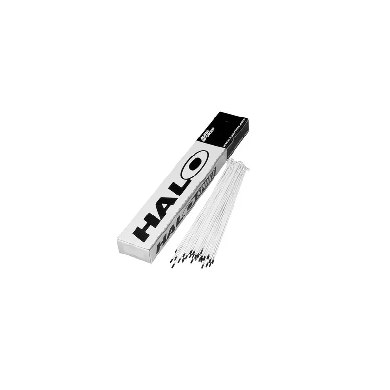 Pack de radios Halo en aluminio color blanco