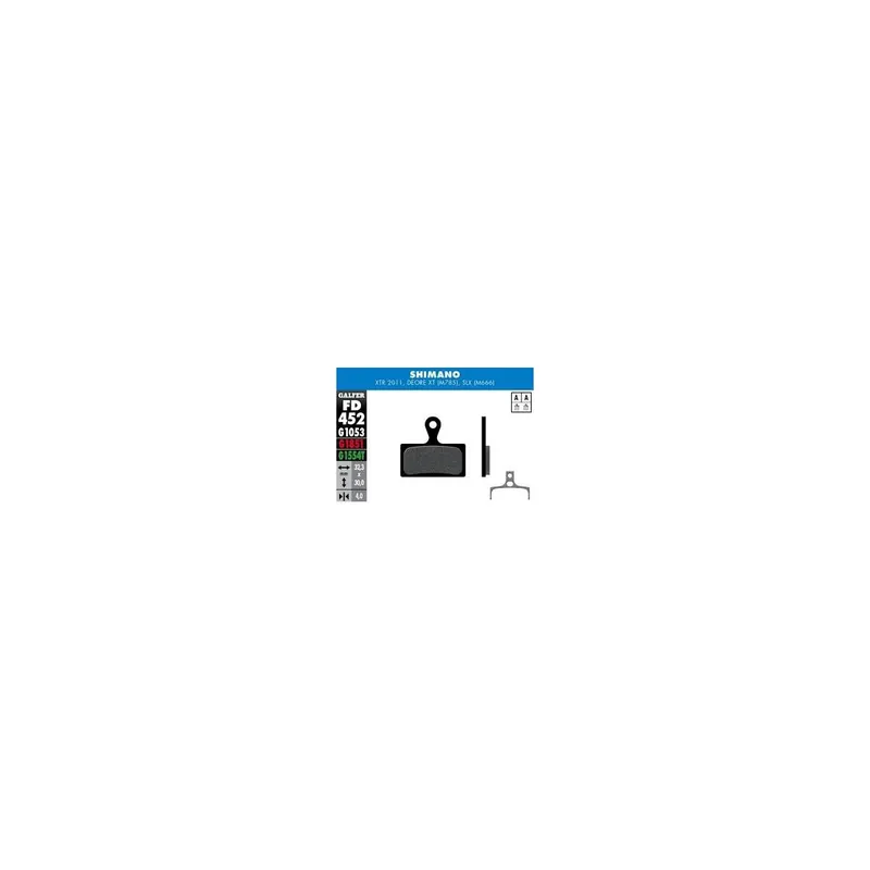 Pastillas de freno Galfer standard Shimano XTR, XT, SLX