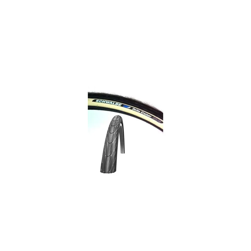 Cubierta Schwalbe Delta Cruiser HS 392 26x 1 3/8 Negro/blanco