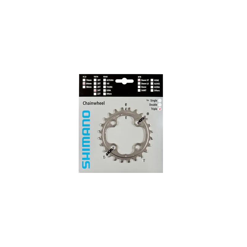 Plato Shimano XT FCM780 3x10v 24 dientes