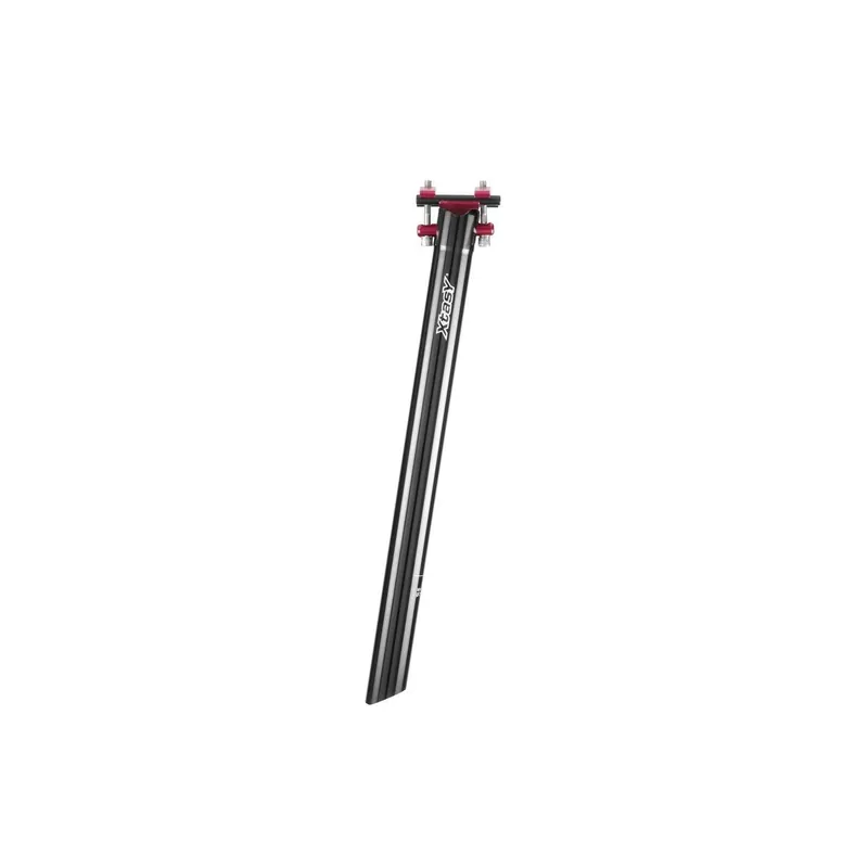 Tija de sillín Ergotec Patent, aluminio negro/mate, 30.9mm 400 mm