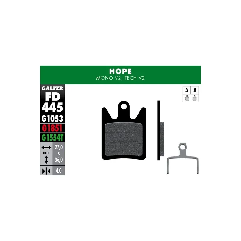 Pastillas de freno Galfer Standard Hope Mono V2 / Tech V2