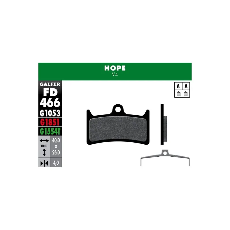 Pastillas de freno Galfer Standard Hope V4