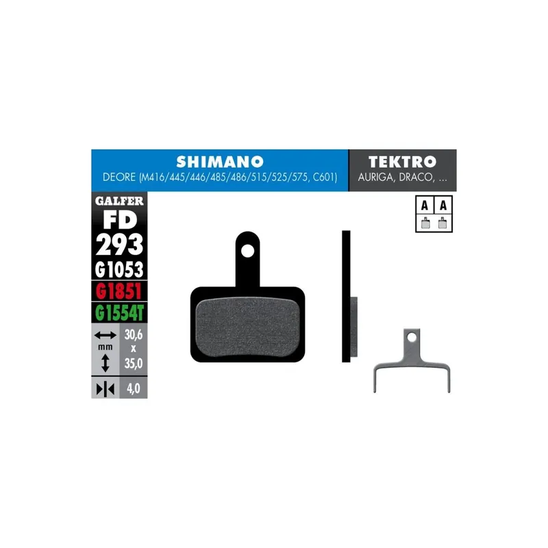 Pastillas de freno Galfer Standard Shimano Deore