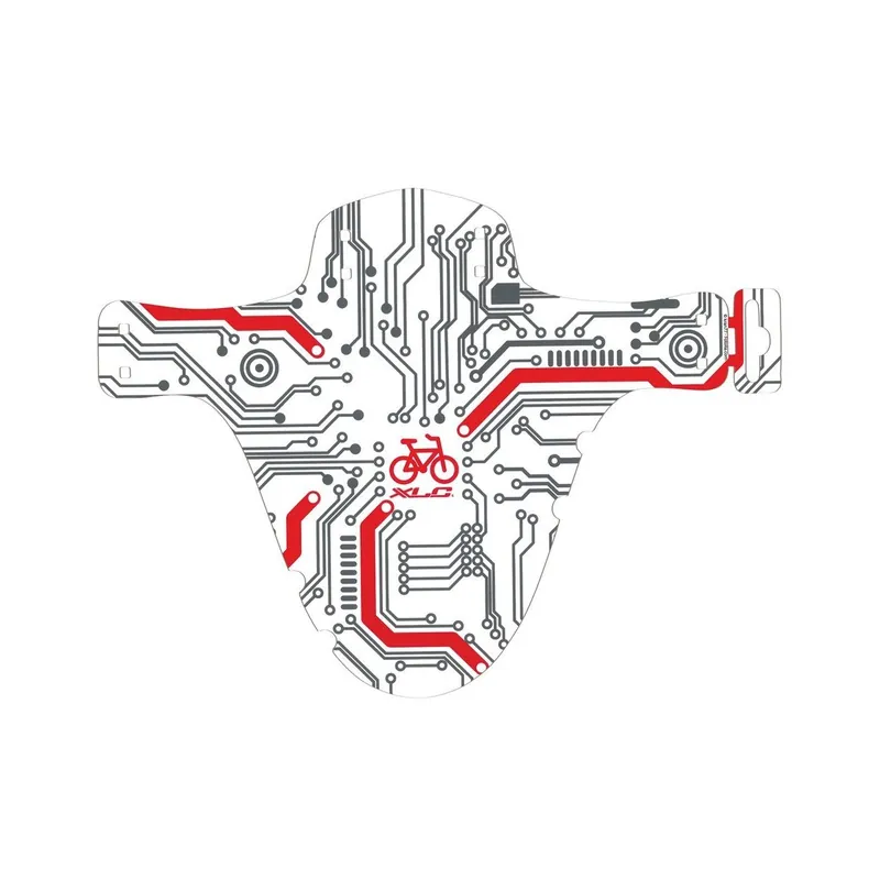 Guardabarros Mini XLC MG-C18 RD 'circuitboard'