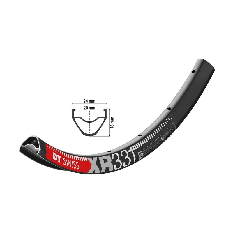 DT SWISS - Aro 29" 20mm - XR 331 28/32 agujeros XC