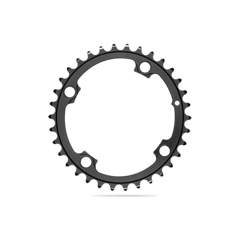 Plato ovalado Absolute Black Premium carretera 2x 4t 110/4 BCD Shimano 9000/6800