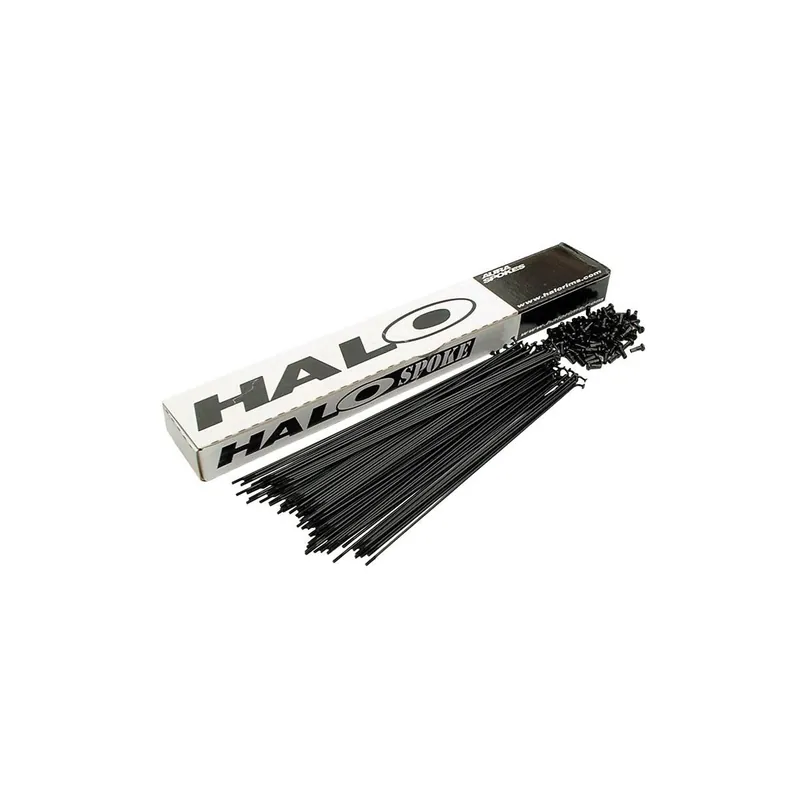 Halo pack de radios aluminio Double Butted color negro