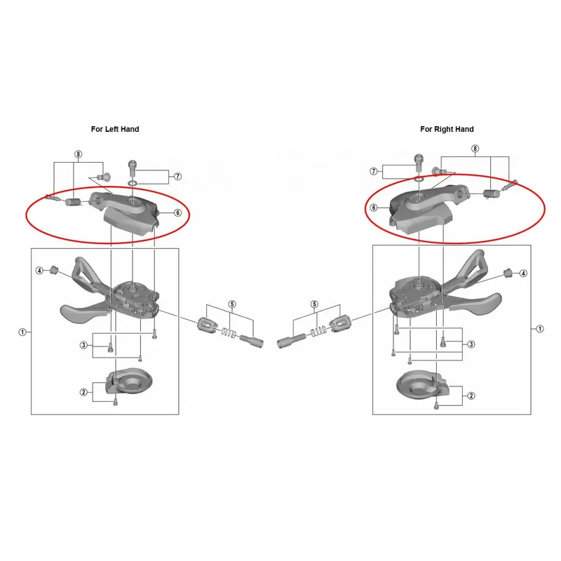 Shimano tapa maneta SL-M7000 izquierda o derecha