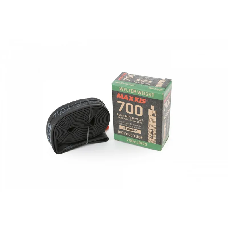 Cámara Maxxis welter weight 700x18/25c válvula fina 80mm
