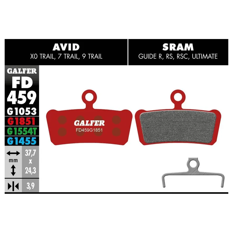 Pastillas de freno Galfer Advanced Avid Guide