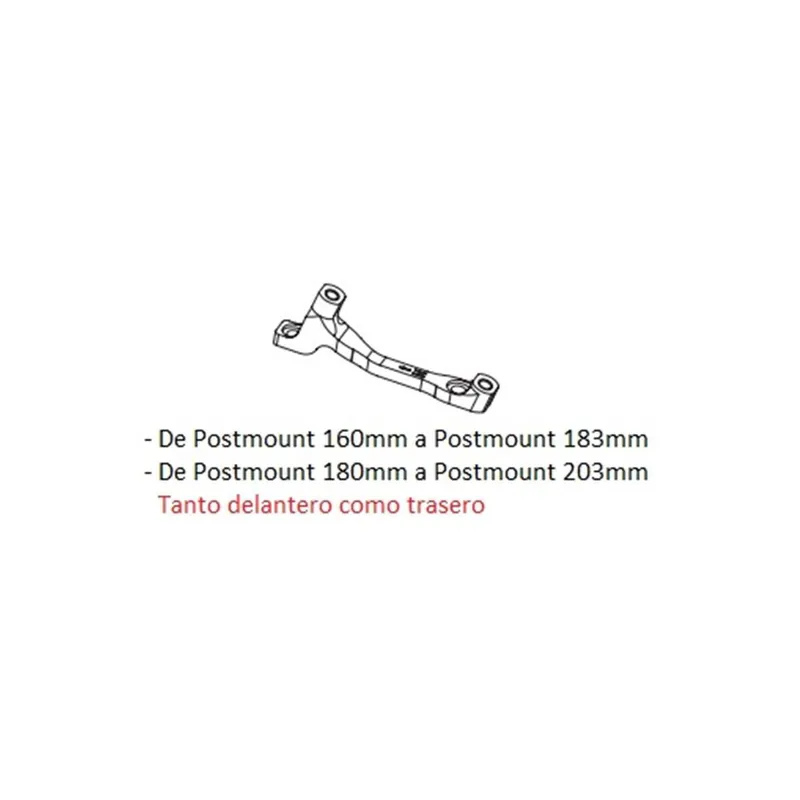 Adaptador delantero Postmount Hope delantero/trasero
