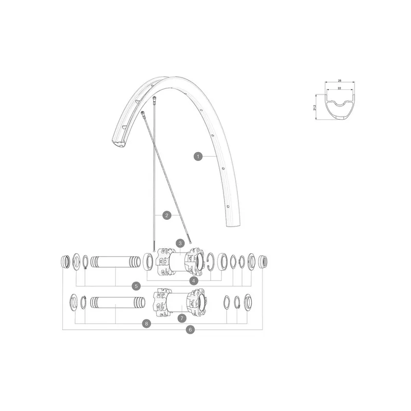 Radios Mavic para ruedas Crossmax light 27.5"