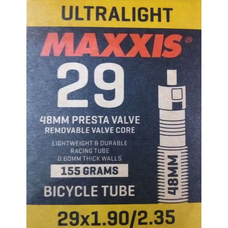 Cámara Maxxis Ultralight 29x1.90/2.35 válvula fina 48mm