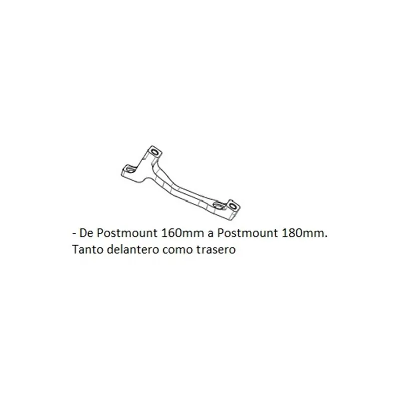 Adaptador de freno Hope L Post Mount / Post Mount 160mm a 180mm