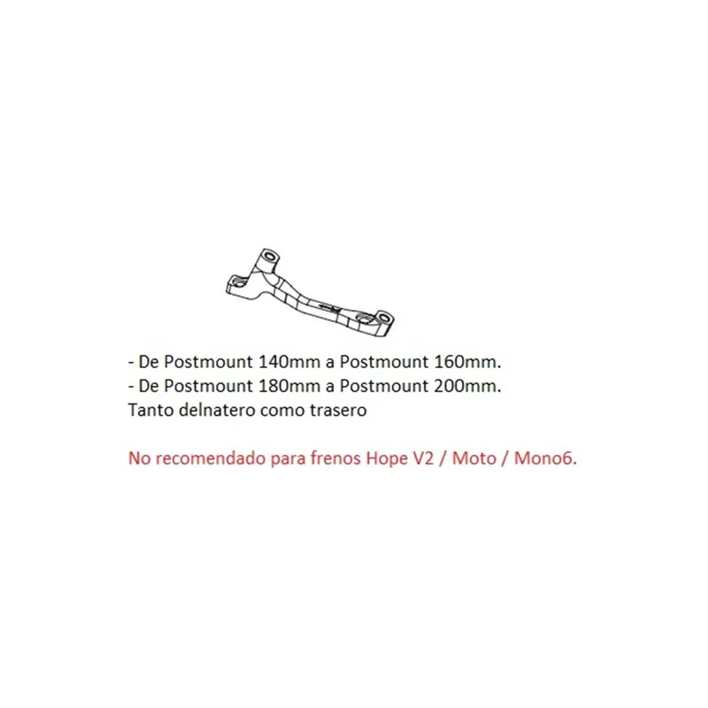 Adaptador de freno Hope K Post Mount / Post Mount 203mm