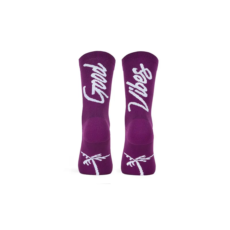 Calcetines Pacific and Co |GOOD VIBES |BERENJENA|