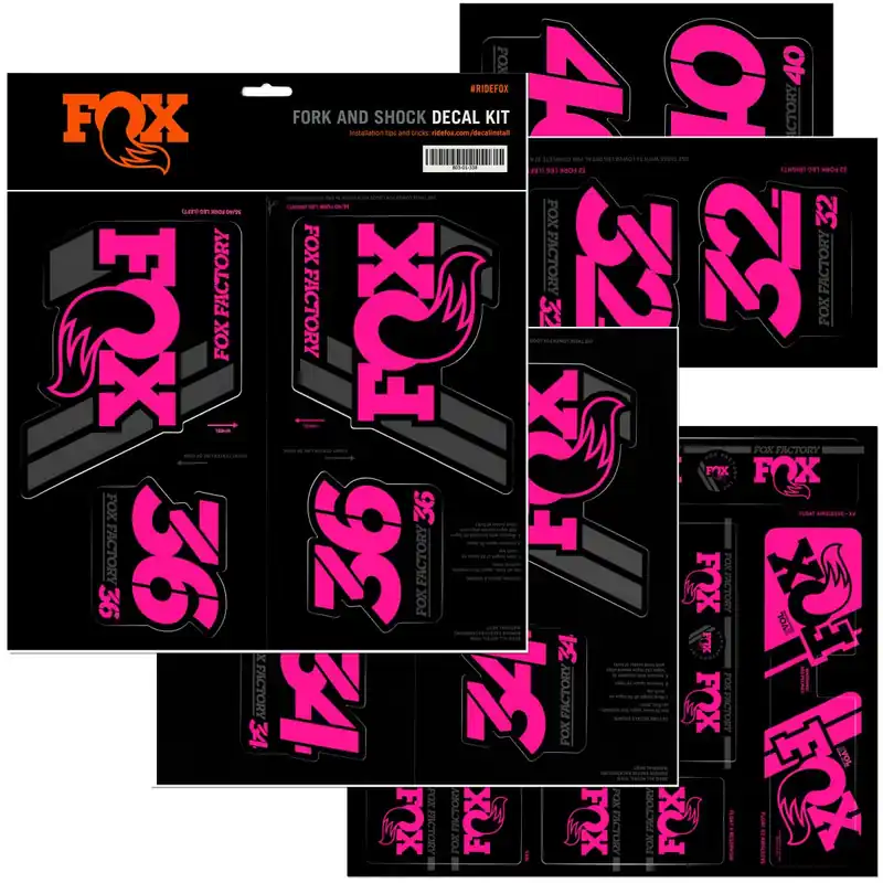 Adhesivos FOX Horquilla / Amortiguador Rosa