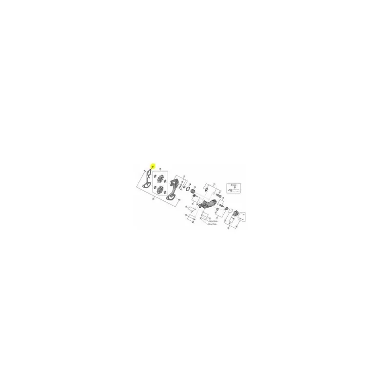 Portapoleas interior Shimano XTR M9100/M8100/M7100 SGS 12V