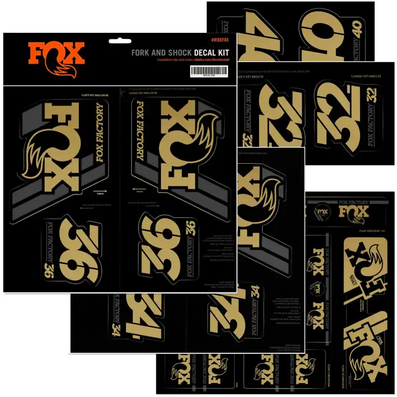 Adhesivos FOX Horquilla / Amortiguador Dorado