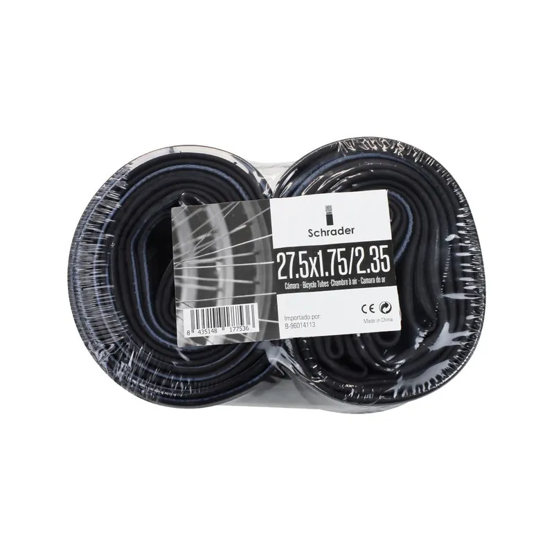 Pack de 2 cámaras Chaoyang para 27.5" x 1.75 / 2.35 - Válvula Schrader