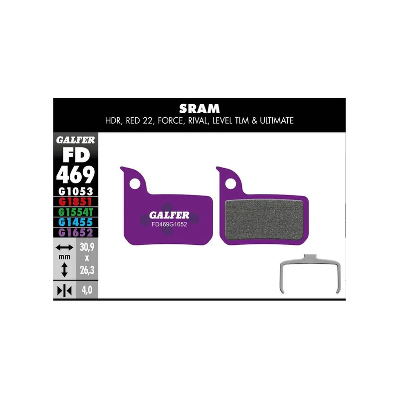 Pastillas de freno Galfer E-bike Sram Level