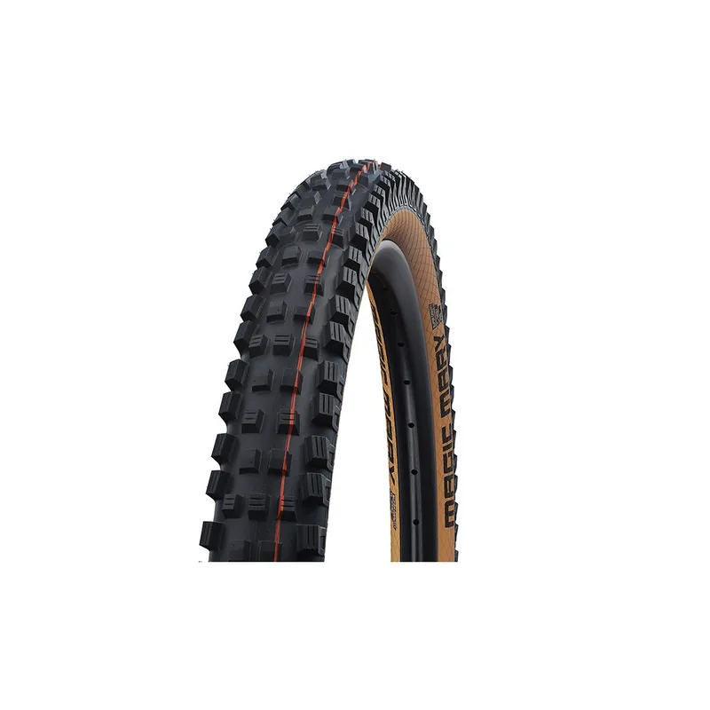 Cubierta Schwalbe Magic Mary 27.5x2.40 Super Gravity, TL, addix soft, flanco marrón plegable