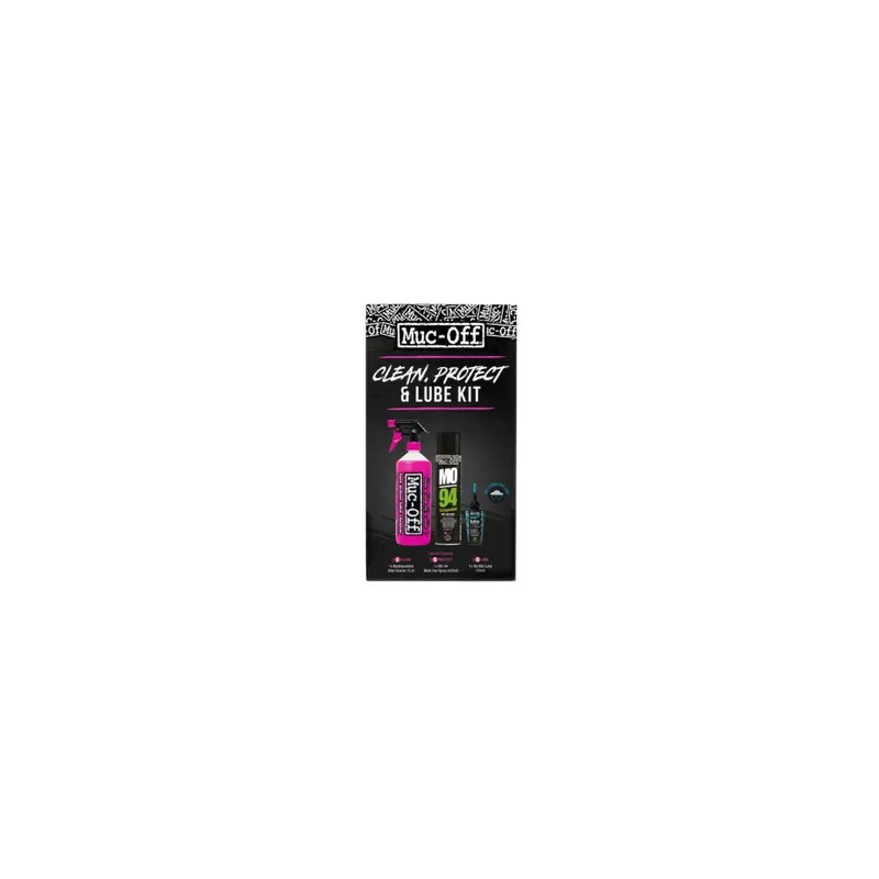 Kit Muc-Off limpiador,protector y lubricante (clima humedo)
