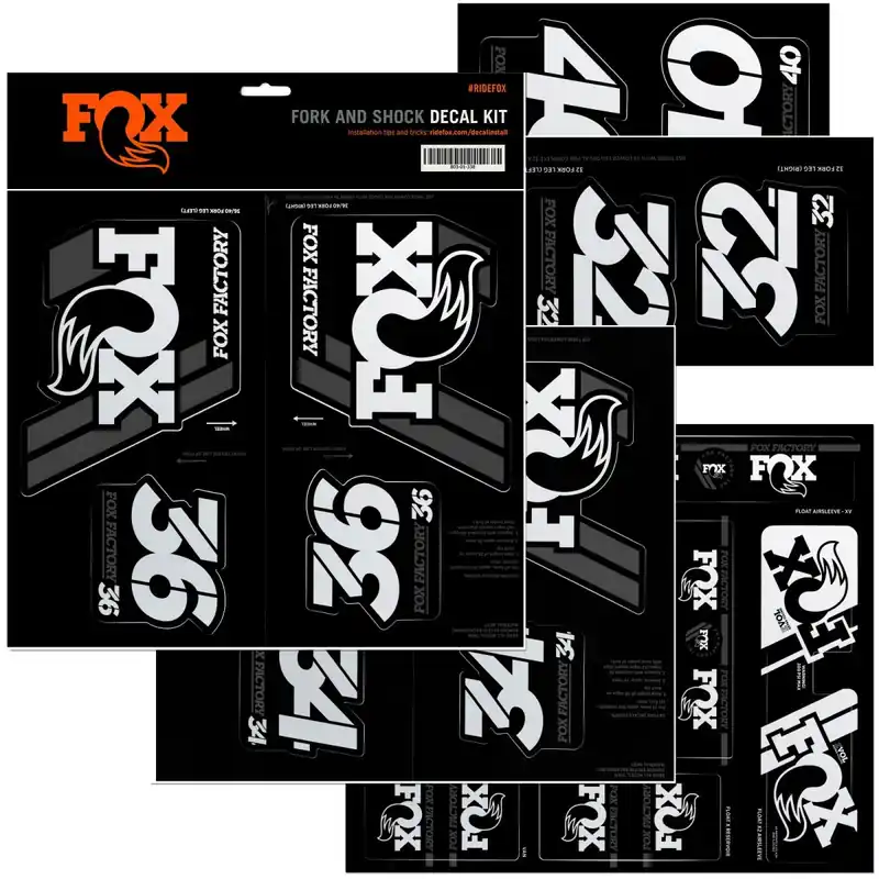 Adhesivos FOX Horquilla / Amortiguador cromado