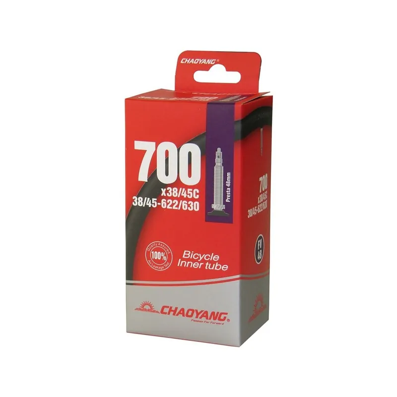 Cámara chaoyang 700x38/45C FV 48 mm gravel / ciudad