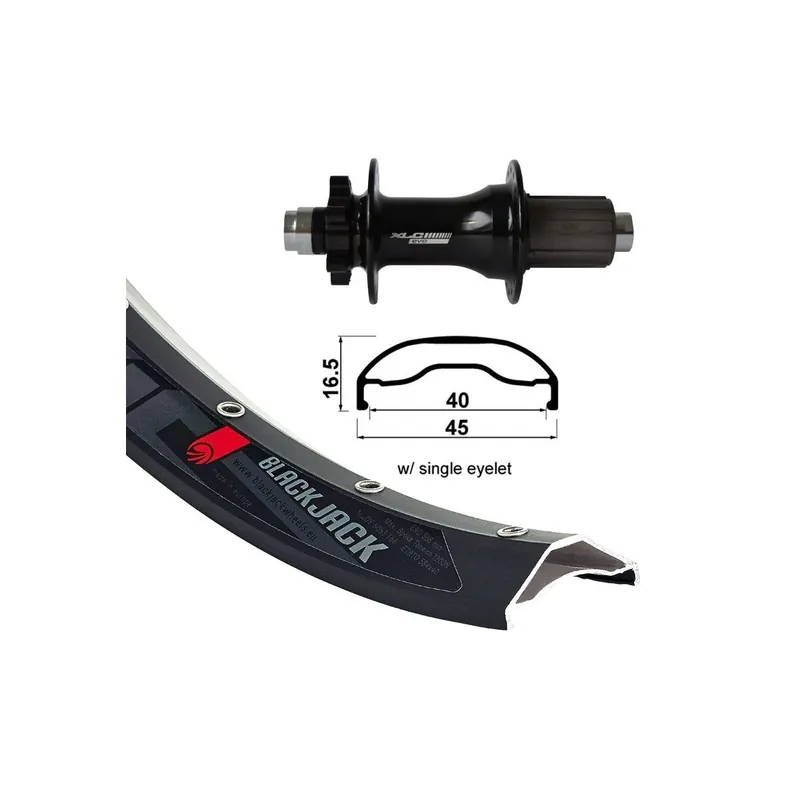 Rueda trasera XLC RT 27.5 12x148 disco 6 tornillos