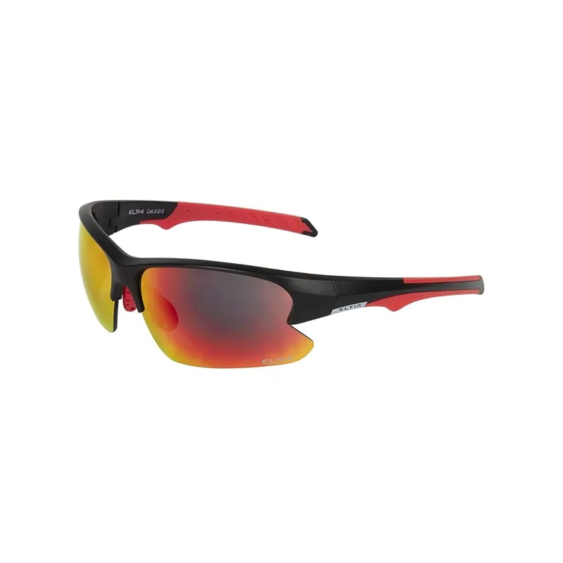 Gafas mtb Eltin Puk negro/rojo